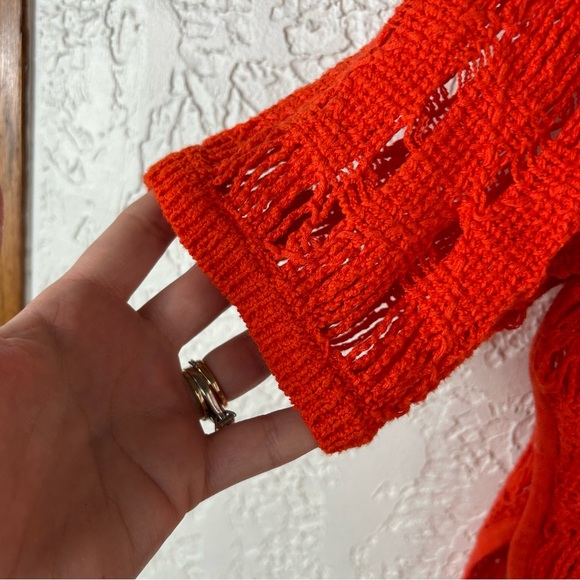 MOTH | Anthropologie Cut Out Knit Short Sleeve Sweater - Picture 9 of 13